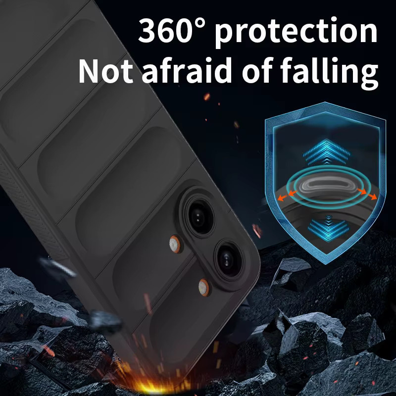 Fundas Coque Silikonhülle für Xiaomi Poco X8 Pro Max, stoßfeste Schutzhülle in Schwarz oder Weiß - Bild 4
