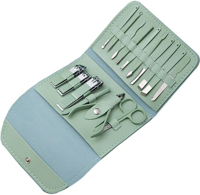 Koogeelife Maniküre-Set, 16-teilig, Grau, Unisex - Bild 1
