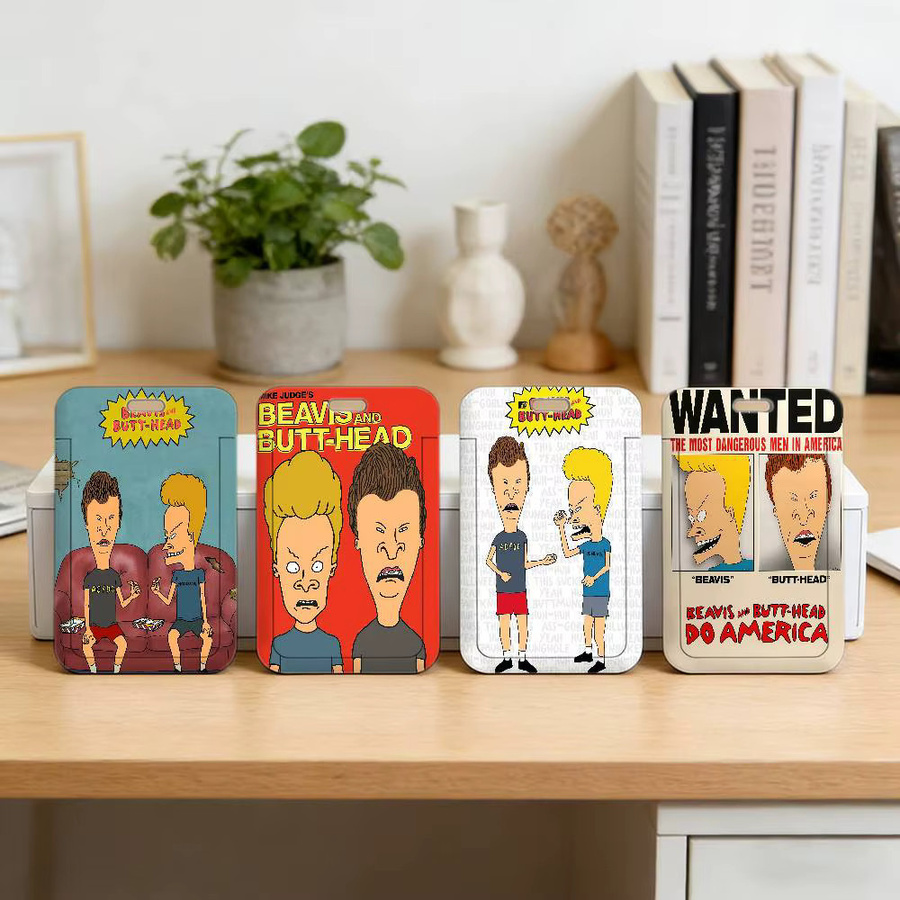 Beavis and Butt-Head Schlüsselband mit transparentem Ausweishalter und robuster Kartenhülle aus Kunststoff in Multicolour - Bild 3