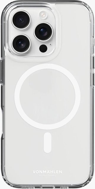 Vonmählen Transparent Case MagSafe kompatible Schutzhülle für iPhone 16 Pro Max in White - Bild 1