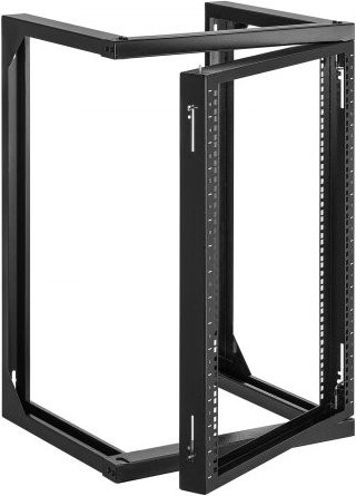 VEVOR 15U Server-Rack zur Wandmontage aus Karbonstahl in Schwarz mit 180-Grad-Torschwingung für IT-Netzwerk- und AV-Geräte - Bild 1
