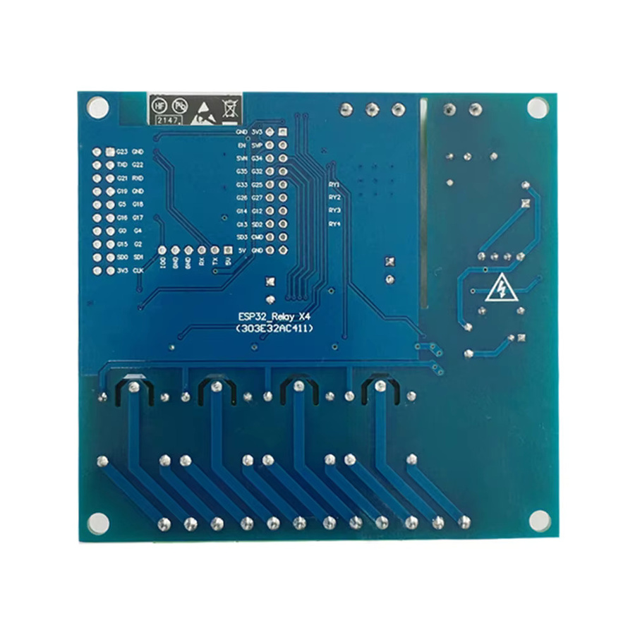 Gaqqee ESP32 WLAN und Bluetooth BLE Vierkanal-Relaismodul mit ESP32-WROOM Entwicklungsboard und AC/DC-Stromversorgung - Bild 3
