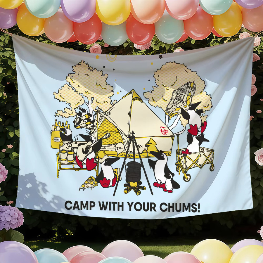 C-Chums Outdoor-Markenflagge als Wanddekoration für Party und Club, mehrfarbig, B/H: 60 x 40 cm - Bild 4