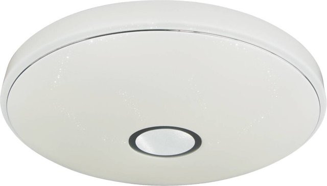 POCOline Deckenleuchte Joyce LED in Weiß und Chrom, rund, dimmbar mit Fernbedienung, Durchmesser: 40 cm - Bild 1