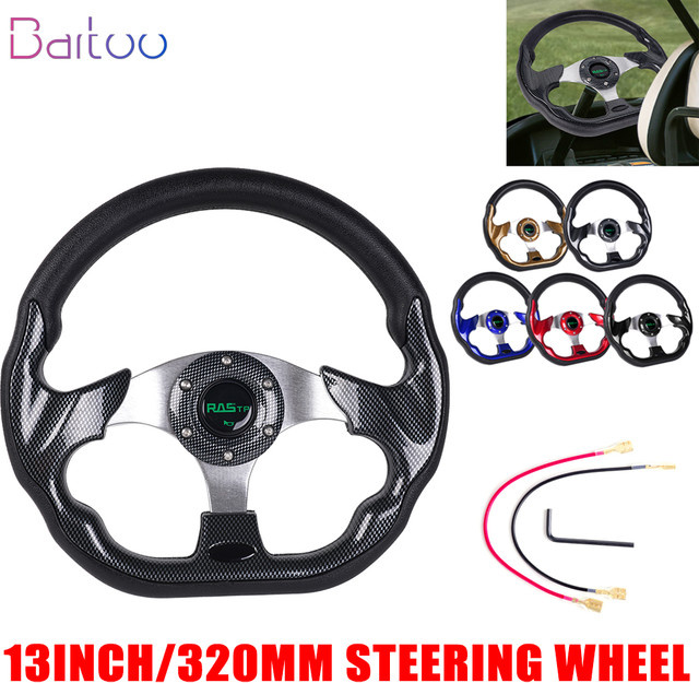 Bartoo Racing Drift Lenkrad aus Carbon Faser mit Logo, 320 mm Durchmesser, STW031 - Bild 1
