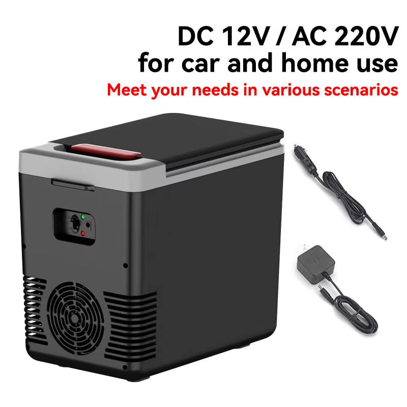 BALASHOV Mini-Kühlschrank und Gefrierschrank mit Heizfunktion, tragbare elektrische Icebox in Schwarz, 10 l - Bild 6