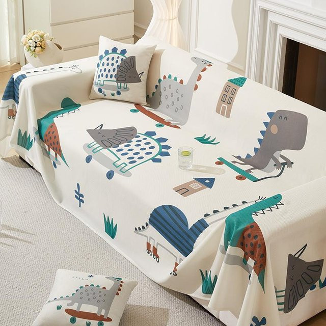 BC-Warm Home Atmungsaktiver Sofabezug aus Polyester in Weiß, B/B: 180 x 130 cm - Bild 1