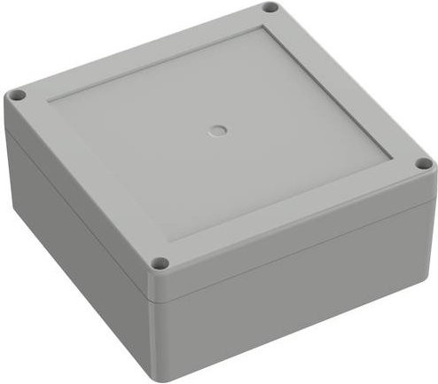 TRU COMPONENTS Universal-Gehäuse TC-10860724 aus Polycarbonat in Lichtgrau, B/T/H: 134,7 x 134,7 x 6,01 cm - Bild 1