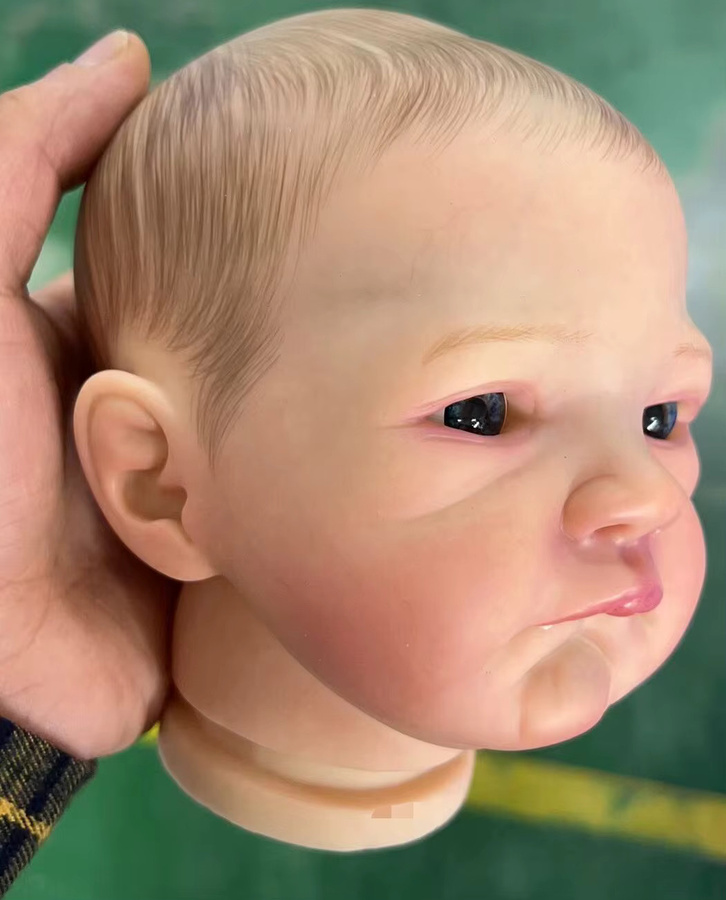 NPK August Awake Reborn Babypuppenteile, 19 Zoll, mit 3D-bemalten Adern und Stoffkörper, Zubehör - Bild 2