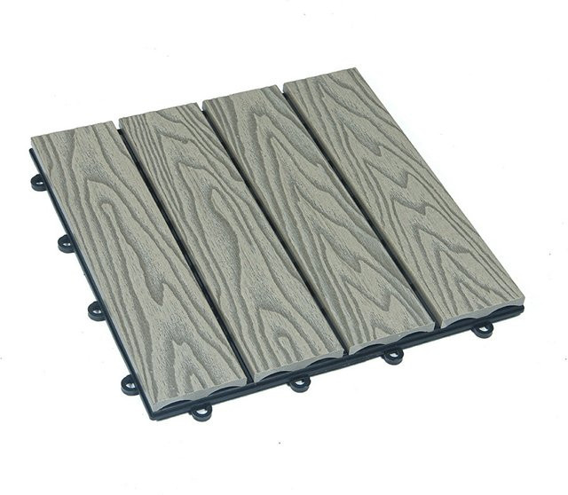 Home Deluxe WPC Klickfliesen Bavaro Premium Anthrazit oder Braun, B/T/H: 30 x 30 x 2,2 cm, 1 m² - Bild 1