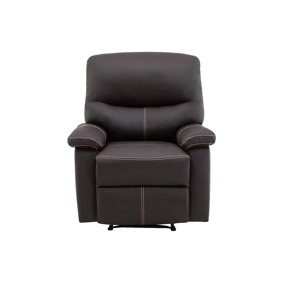 Vente-unique Relaxsessel Canby in Braun mit Kunstleder und Armlehnen - Bild 2