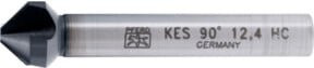 PFERD HSS Kegel- und Entgratsenker 90 Grad Ø 12,4 mm Schaft-Ø 8 mm DIN 335 C HICOAT beschichtet silber - Bild 1