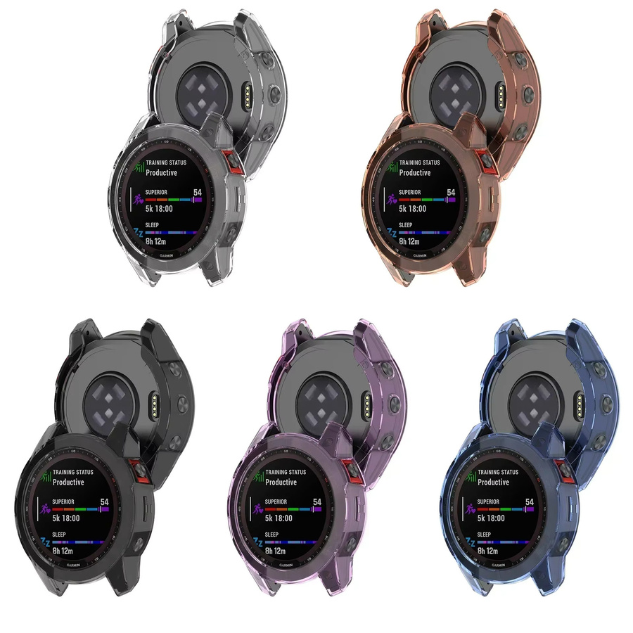OAKCHARM Schutzhülle für Garmin Fenix 7X/7/7S, TPU, Schwarz, Unisex - Bild 2