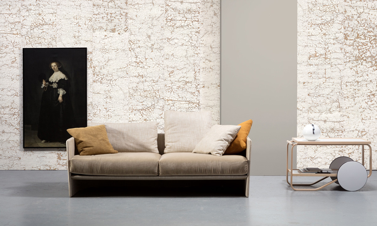 NLXL Tapete Crack Nacho Carbonell NCA-01 in Beige und Multicolour, moderne abstrakte Vlies-Tapete - Bild 1