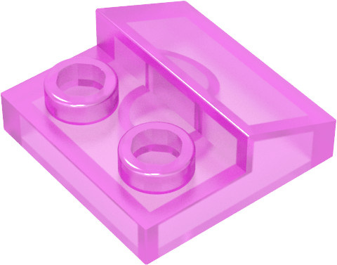 EKbricks Baustein-Schrägplatten 2x2, Zubehör, Rosa / Pink - Bild 1