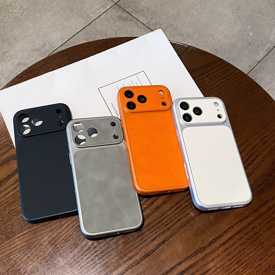 Apple Business PU-Lederhülle für iPhone 17 16 15 14 13 Pro Max stoßfeste Handyhülle - Bild 1