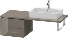Duravit L-Cube Unterschrank mit 2 Schubladen in Hochglanz Weiß B: 52 cm, T: 54,7 cm, H: 40 cm - Bild 1