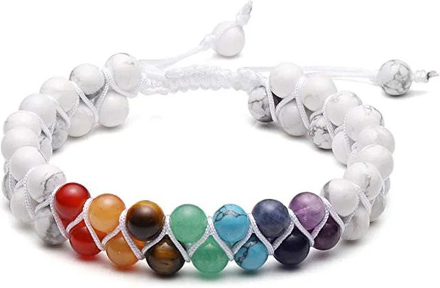 SANSWL Armband, 7-Chakra-Mehrschicht, gewebtes Seil, Bunt, Unisex - Bild 1