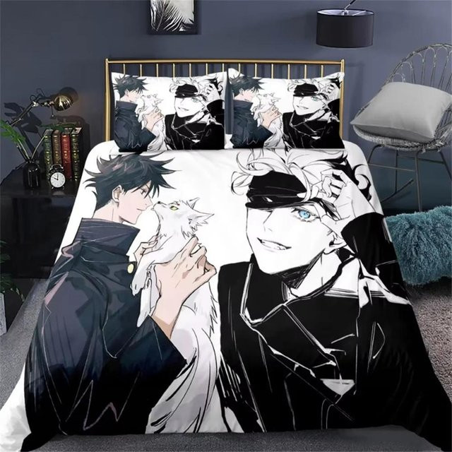 Jujutsu Kaisen Bettwäsche-Set Satoru Gojo von Lodestar, weiß, B/H: 135 x 200 cm - Bild 1