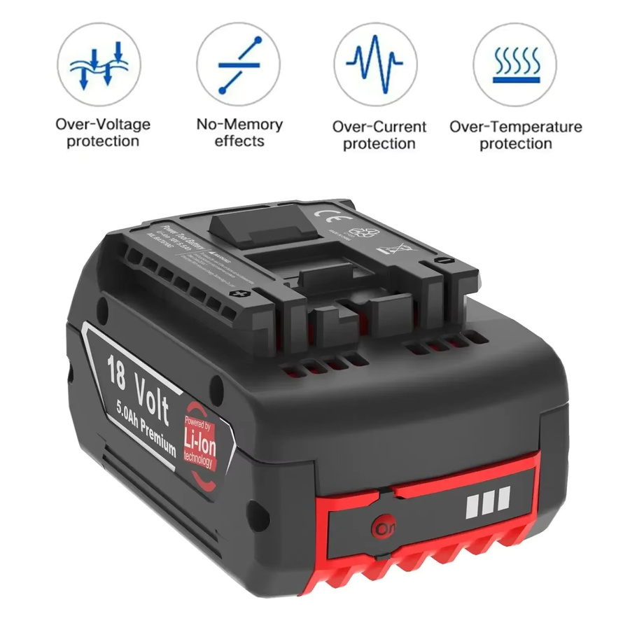 Bosch 18V 6,0Ah Lithium-Ionen-Akku GBA in Schwarz - Bild 2