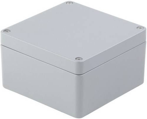 Weidmüller KLIPPON K41 Universal-Gehäuse aus Aluminium in Silber-Grau, B/T/H: 122 x 120 x 81 mm - Bild 1