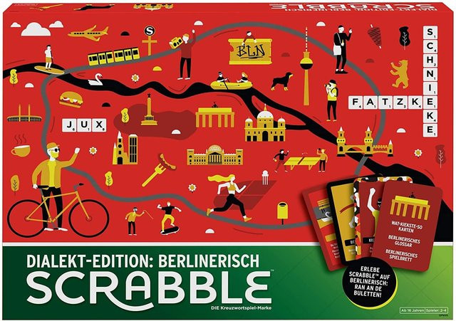 Mattel Scrabble, Dialekt-Edition: Berlinerisch, ab 8 Jahren - Bild 1