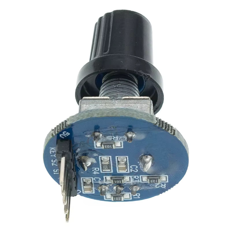 TENSTAR ROBOT 2er Set EC11 Drehgeber Modul mit runden Audio Rotierenden Potentiometer Knopf Kappen - Bild 2