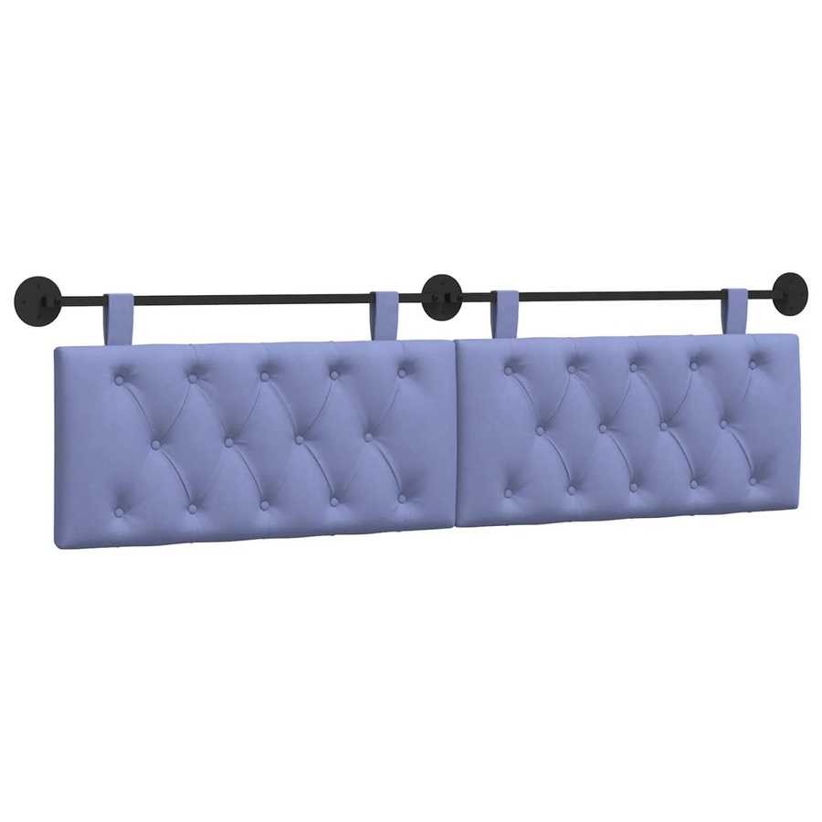 vidaXL Wandmontiertes gepolstertes Wandpaneel in Jeans Blau, Höhe: 190 cm, Breite: 55 cm, Tiefe: 7 cm - Bild 2