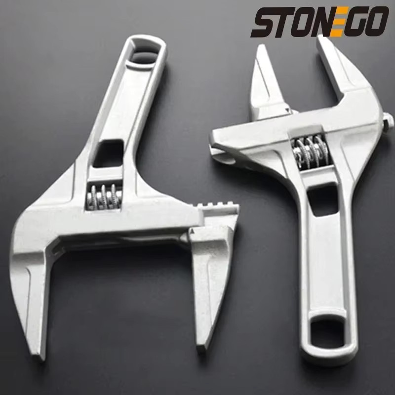 STONEGO Multifunktionaler verstellbarer Schraubenschlüssel aus Aluminiumlegierung mit großer Öffnung für Sanitärreparaturen - Bild 4