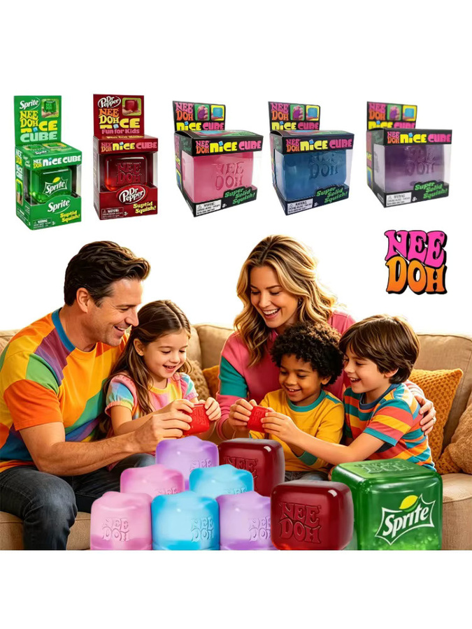 Schylling Nice Cube Blind Box, Fidget-Spielzeug, Quetschbarer Würfel - Bild 7
