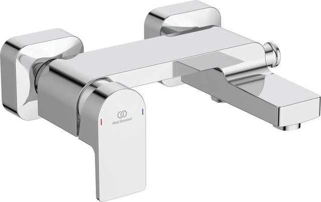 Ideal Standard Badearmatur Edge Aufputz für Badewanne mit Einhebelmischer und Schwenkauslauf in Chrom - Bild 1