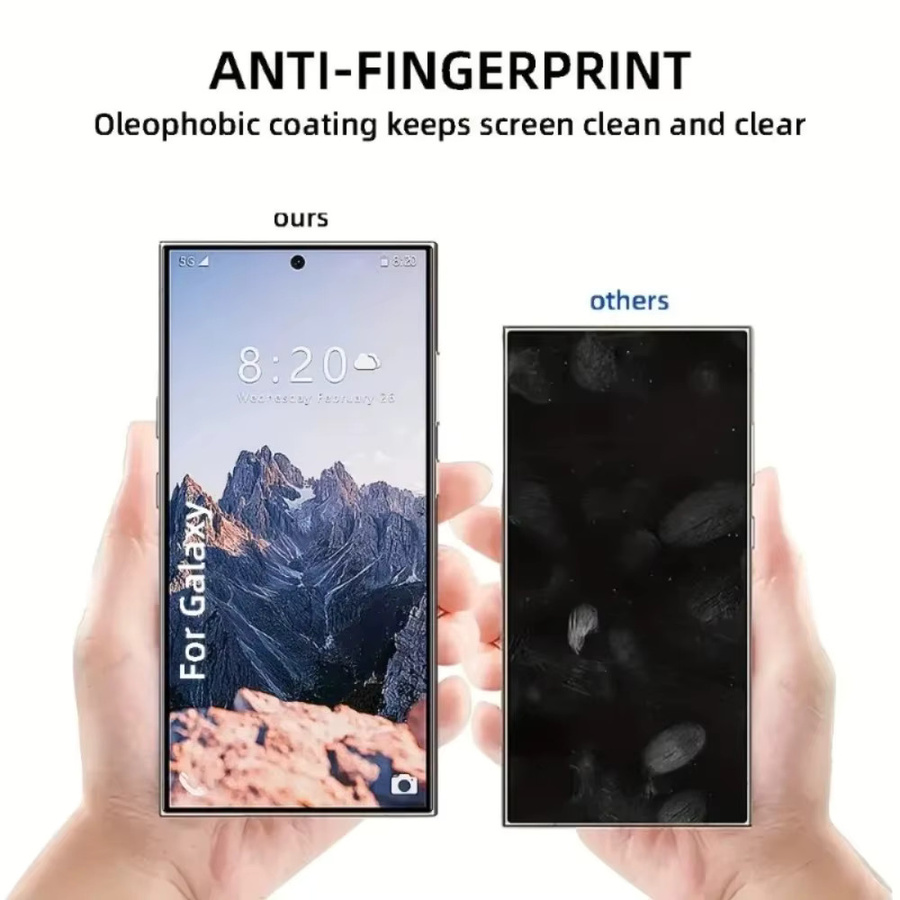 3er-Pack Gehärtetes Glas Displayschutzfolie für Samsung Galaxy S25 S24 Ultra FE S23 S22 S21 FE, Transparent - Bild 2