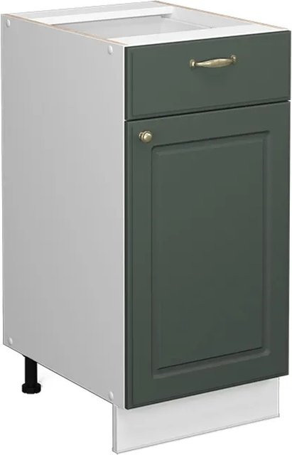 Vicco Midischrank Fame-Line Landhausstil in Grün-Gold-Weiß mit Soft-Close-Türen, B/T/H: 40 x 20,12 x 82 cm - Bild 1