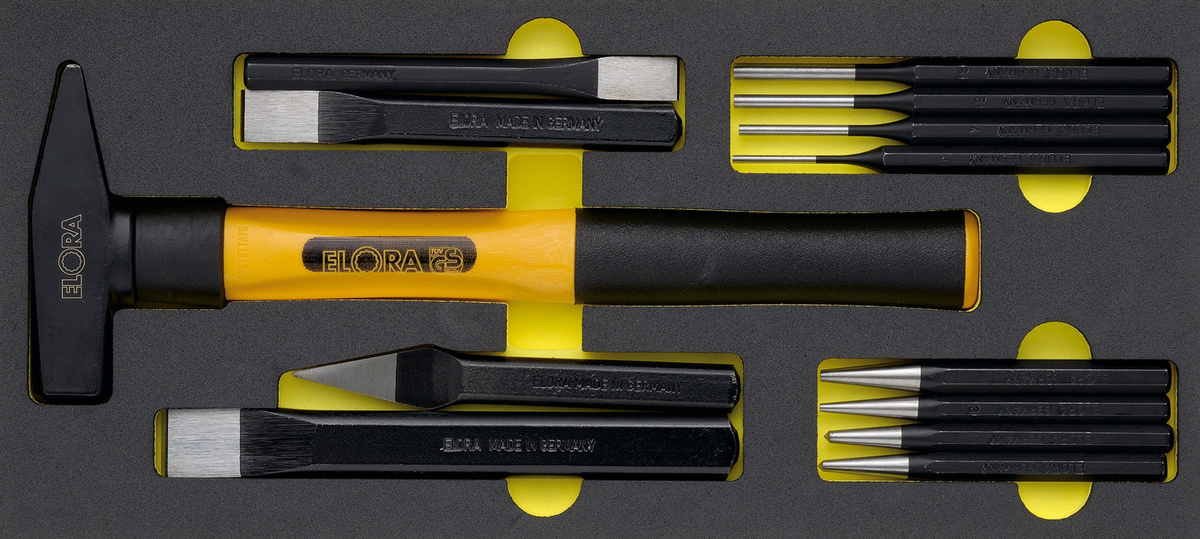 Elora Handschlagwerkzeugsatz ELORA-OMS-8, 13-teilig, multicolour - Bild 1