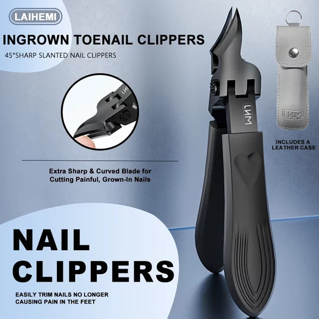 Nagelpflege-Set für dicke Zehennägel, Schwarz, Matt, Unisex - Bild 1