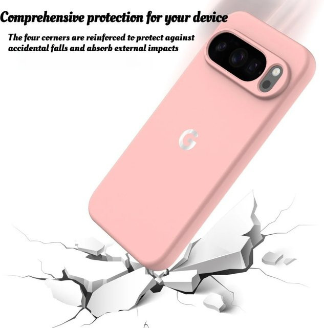 Macaron Softcase aus Flüssig-Silikon für Google Pixel 11 10 9 8 7 6 A Pro XL Schutzhülle in verschiedenen Farben - Bild 1