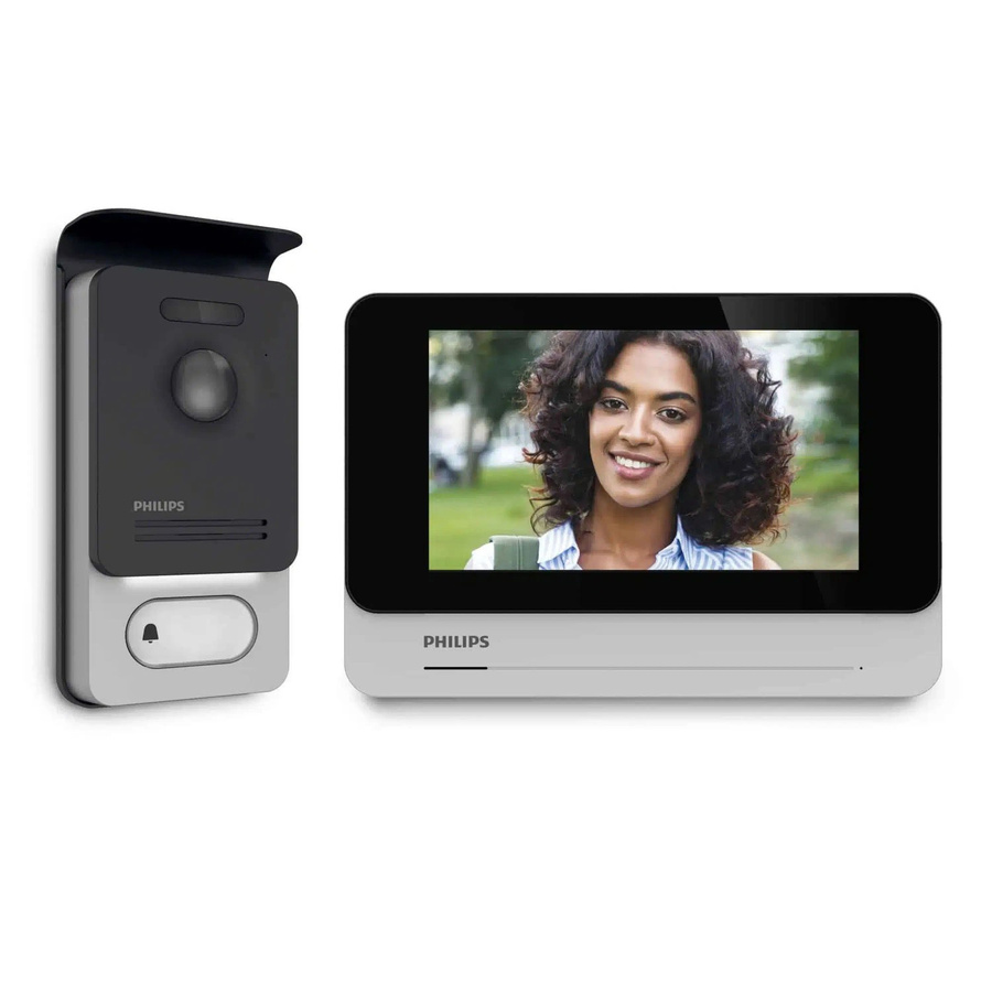 Philips WelcomeEye Connect2 Video-Türsprechanlage WLAN Komplett-Set in Schwarz und Silber - Bild 2