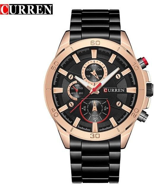 CURREN Armbanduhr Edelstahl, Quarz, Gold, Herren - Bild 1