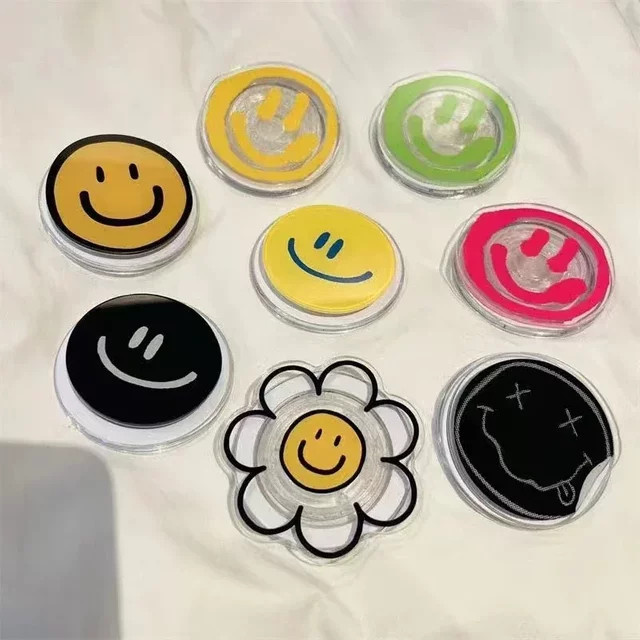 DIXSG Magnetischer Handyhalter mit Smiley-Gesicht, Faltbarer Desktop-Handyständer für MagSafe, Universell für iPhone 16 - Bild 1