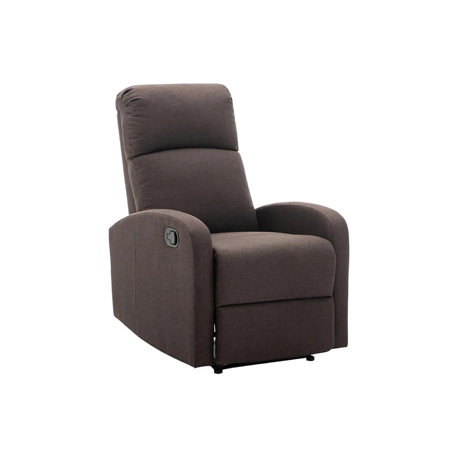 Vente-unique Relaxsessel Isao in Schokobraun mit Armlehnen aus Stoff, B/T/H: 65 x 65 x 65 cm - Bild 2