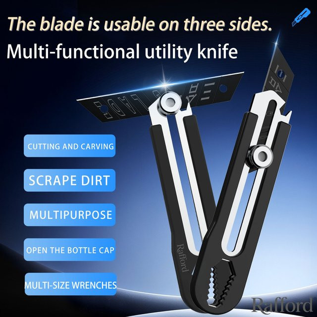 Rafford 3-in-1 Multitool mit Vollstahlklinge für Heimwerker und Reparaturen - Bild 1