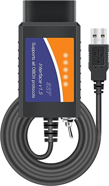 TOMTOP JMS OBD2 Diagnosestecker USB-Schnittstelle zur Fehlerüberprüfung für Ford in Blau und Schwarz - Bild 1