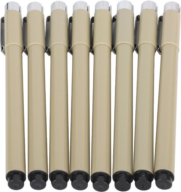 GoolRC Tube Pen Haken Set aus Kunststoff für Linienzeichnungen in Weiß und Beige, 8 Stück - Bild 1