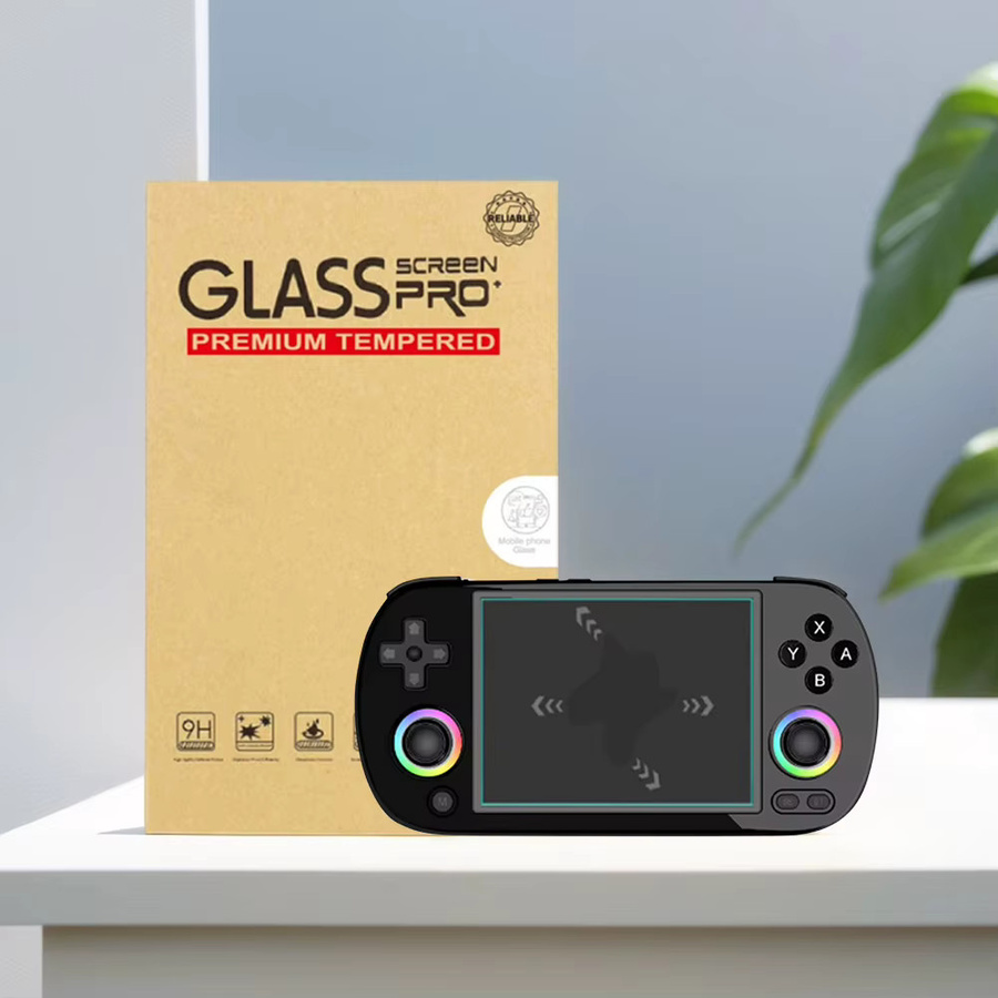 Anbernic RG40XXH Displayschutzfolie aus gehärtetem Glas in Transparent für High Definition Retro-Gaming - Bild 2