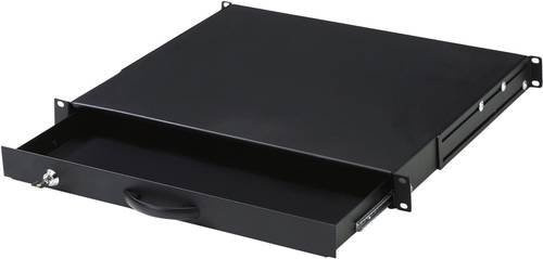 Digitus Netzwerkschrank-Schublade DN-19 KEY-1U-SW 19 Zoll Schwarz - Bild 1