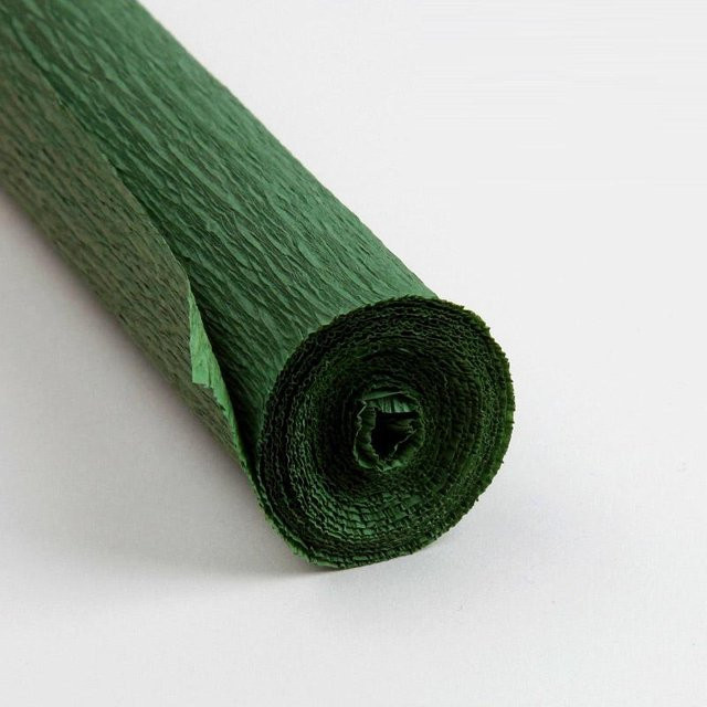 Farbige Krepppapierrolle für Origami und DIY-Bastelarbeiten, grün und mehrfarbig, B: 50 cm, L: 250 cm - Bild 1