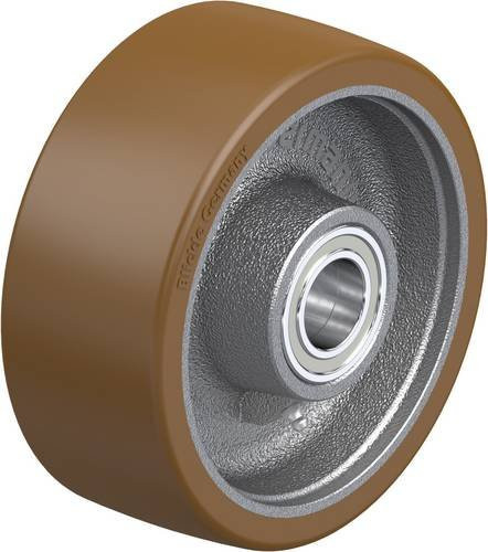 Blickle Schwerlast-Rad 202/35K in Silber und Braun mit einem Durchmesser von 200 mm und einer Tragfähigkeit von maximal 1600 kg - Bild 1