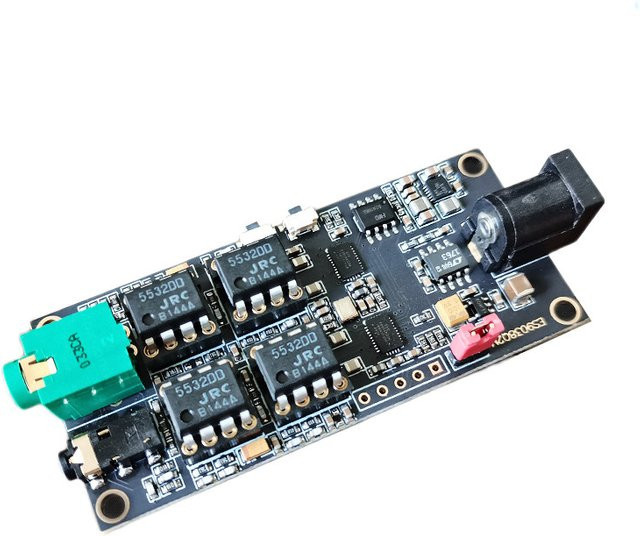 Huo Guang Shu Dual ES9038Q2M Decoder-Board mit I2S-Eingang und USB-Anschluss in Schwarz - Bild 1