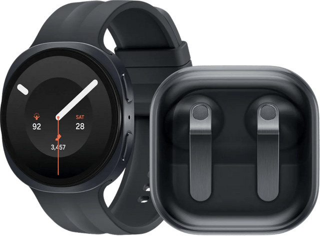 Samsung Galaxy Watch9 5G Schwarz 44 mm und Samsung Galaxy Buds4 Schwarz im Set mit Schlaf-Tracking und Telefonfunktion - Bild 1