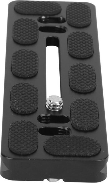 Andoer Schnellwechselplatte aus Aluminiumlegierung mit 1/4-Zoll-Schraube für Arca-Halterung und Kugelkopf, Schwarz - Bild 1